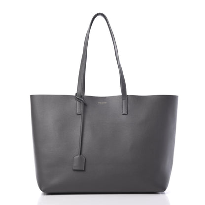 Saint Laurent Calfskin Large Shopping Tote Dark Grey 2 of 12