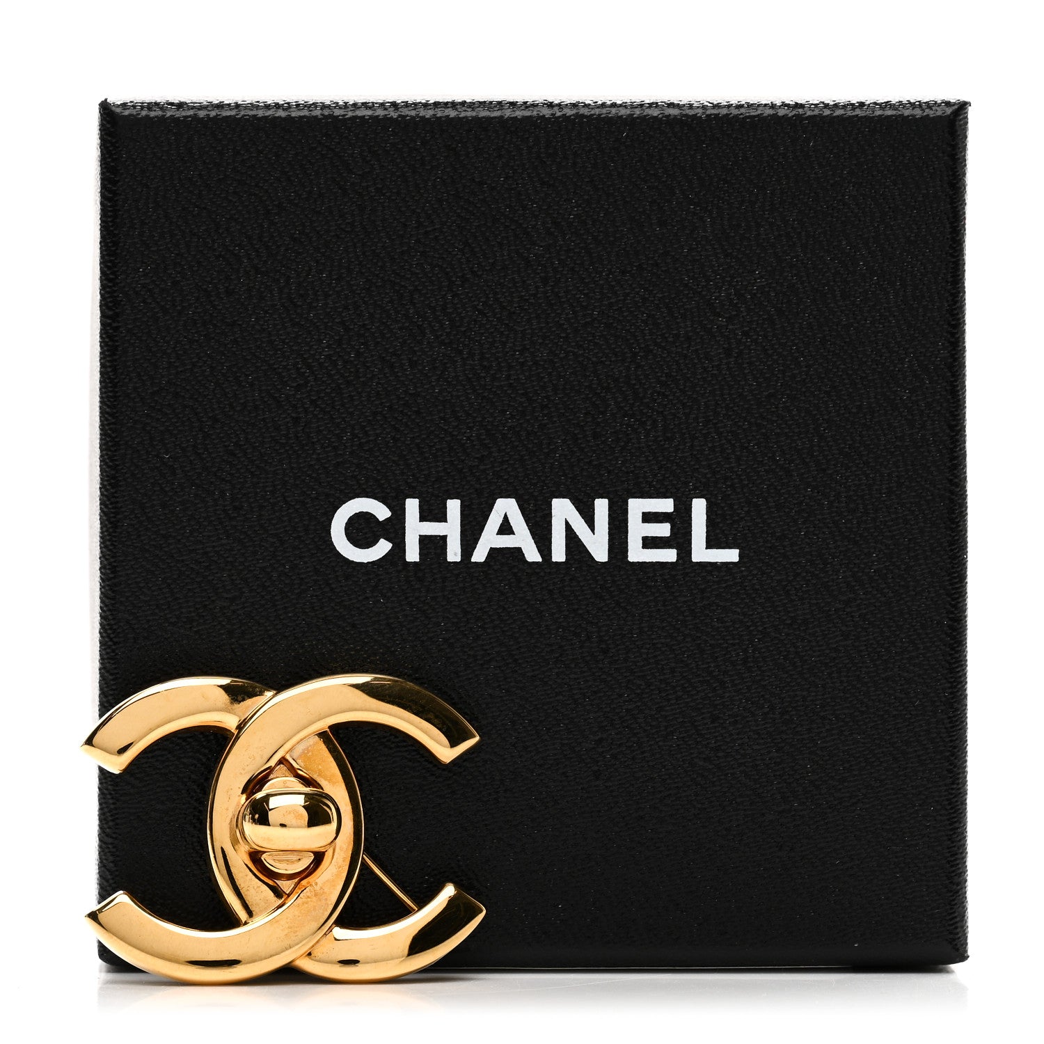 Chanel Metal CC Turn Lock Brooch Gold 5 of 5