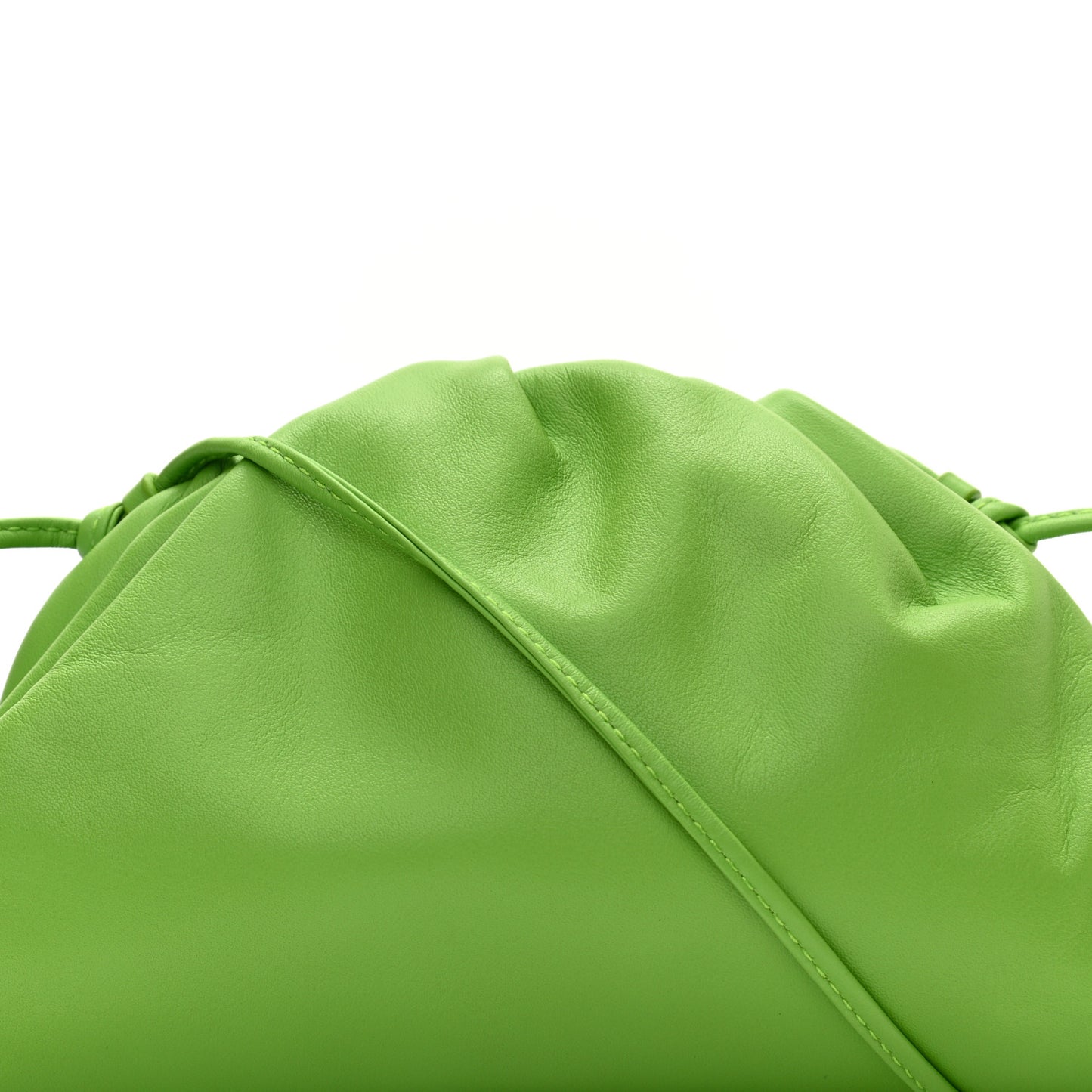 Butter Calfskin The Mini Pouch Acid Green