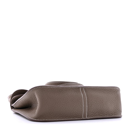 Hermes Taurillon Clemence Halzan 25  Etoupe 4 of 10
