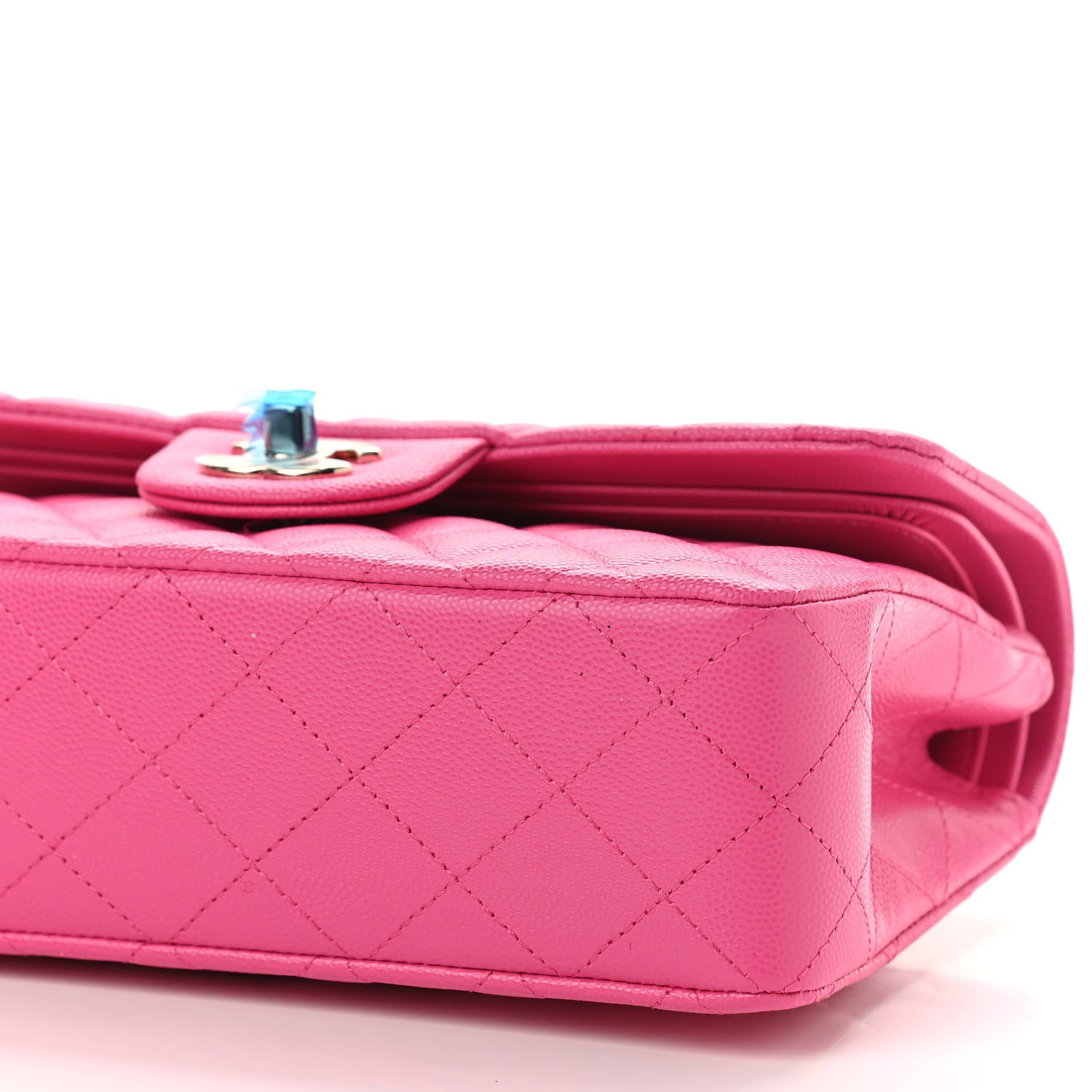 Chanel Caviar Quilted Small Double Flap Dark Pink 9 of 9