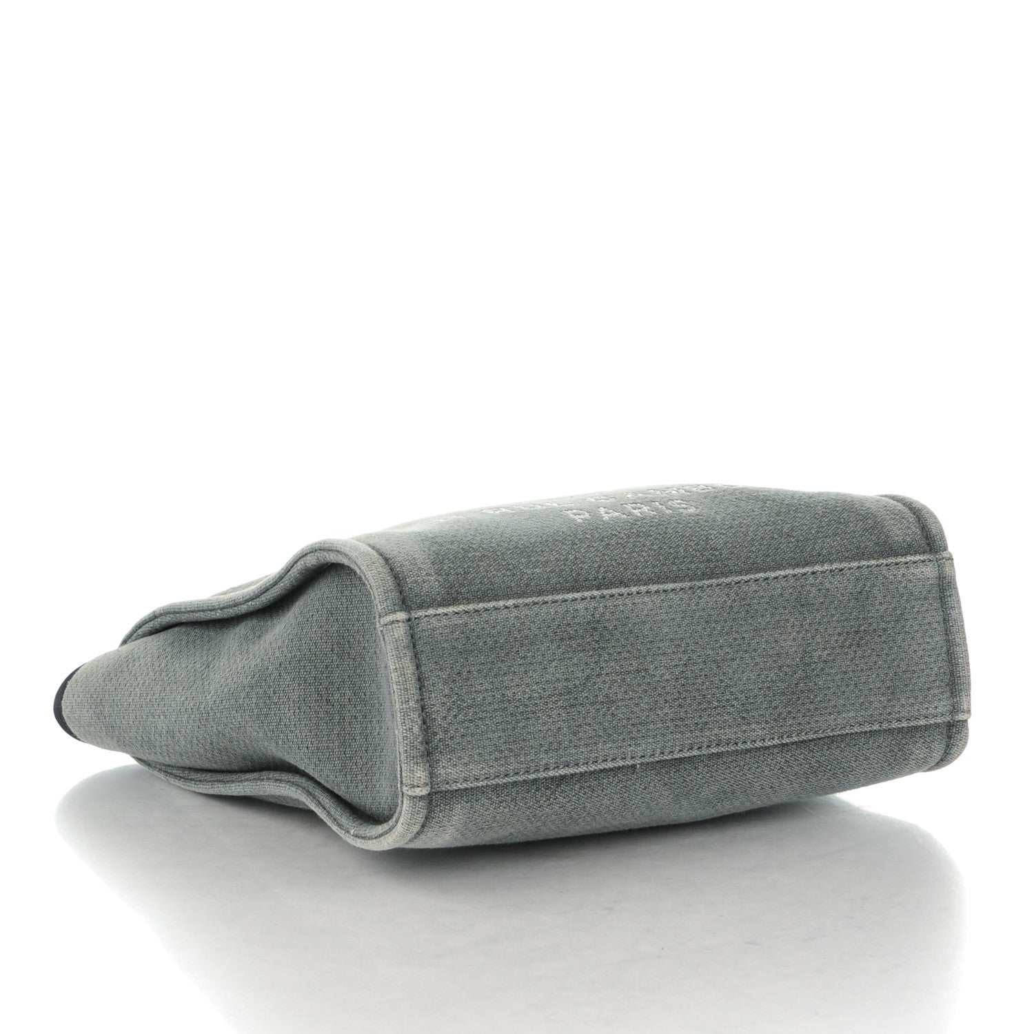 Chanel Canvas Mini Deauville Tote Dark Grey 4 of 7