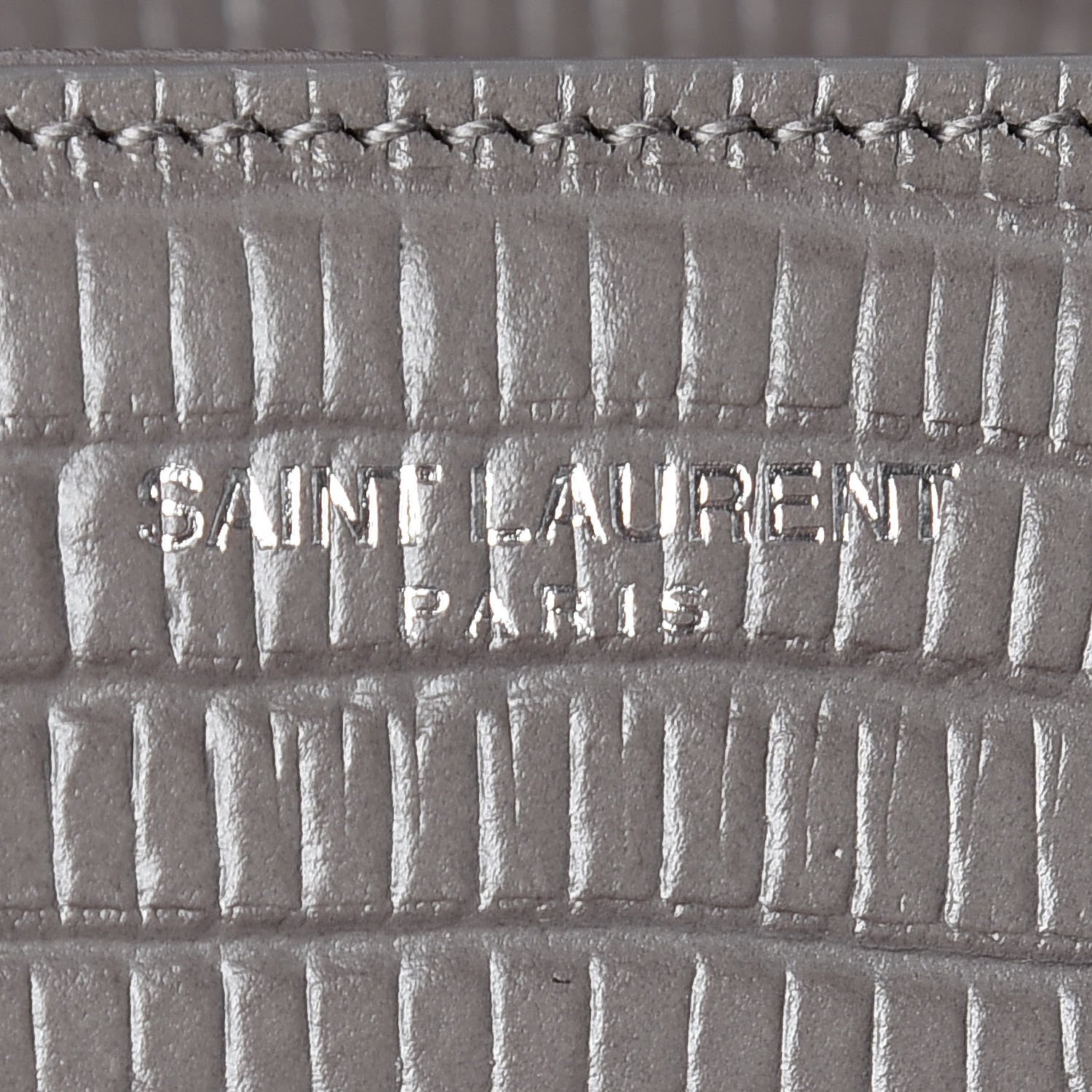 Saint Laurent Lizard Calfskin Embossed Small Classic Monogram Universite Bag Fog 9 of 9