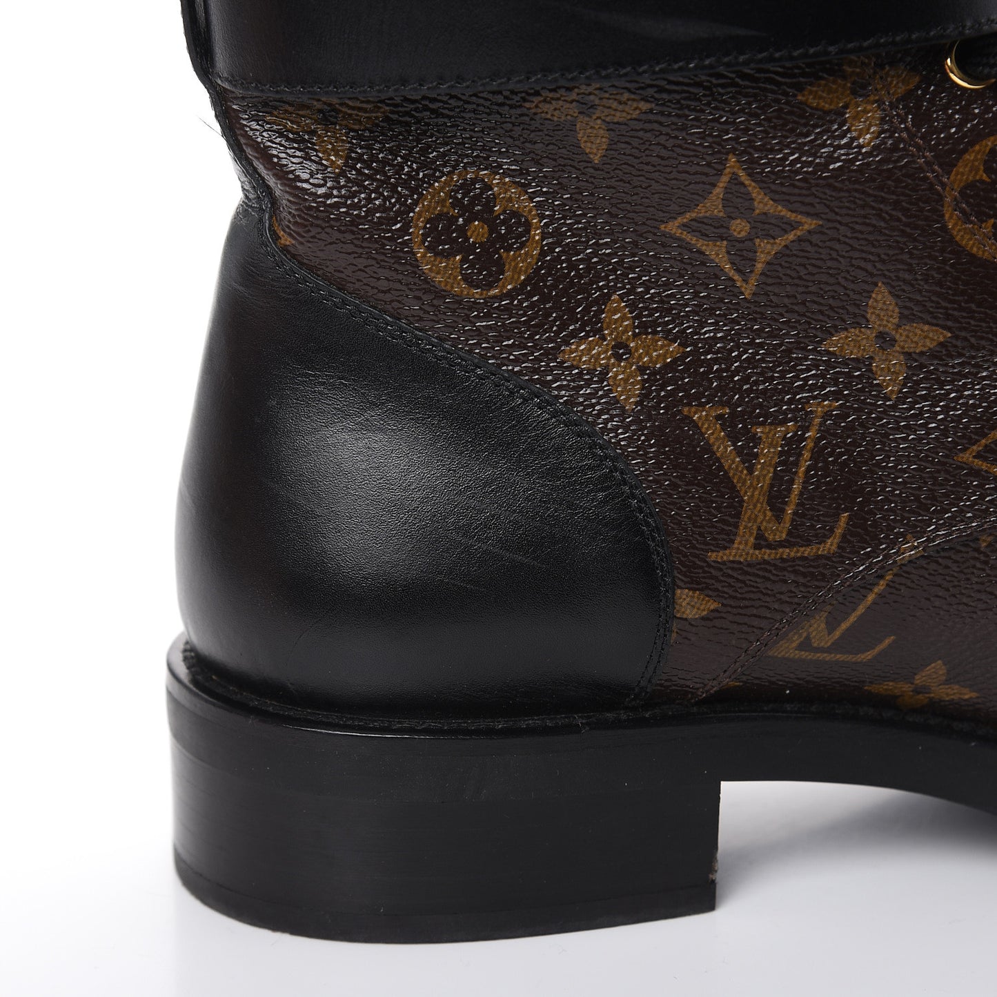 Calfskin Monogram Wonderland Flat Ranger Boots 41 Black