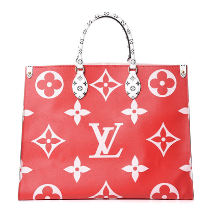 Louis Vuitton Monogram Giant Onthego GM Rouge Rose 4 of 12