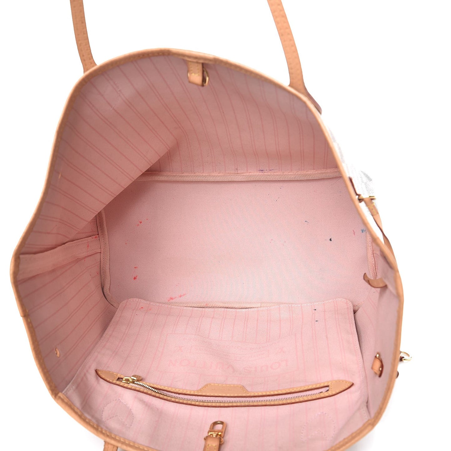 Damier Azur Neo Neverfull MM Rose Ballerine