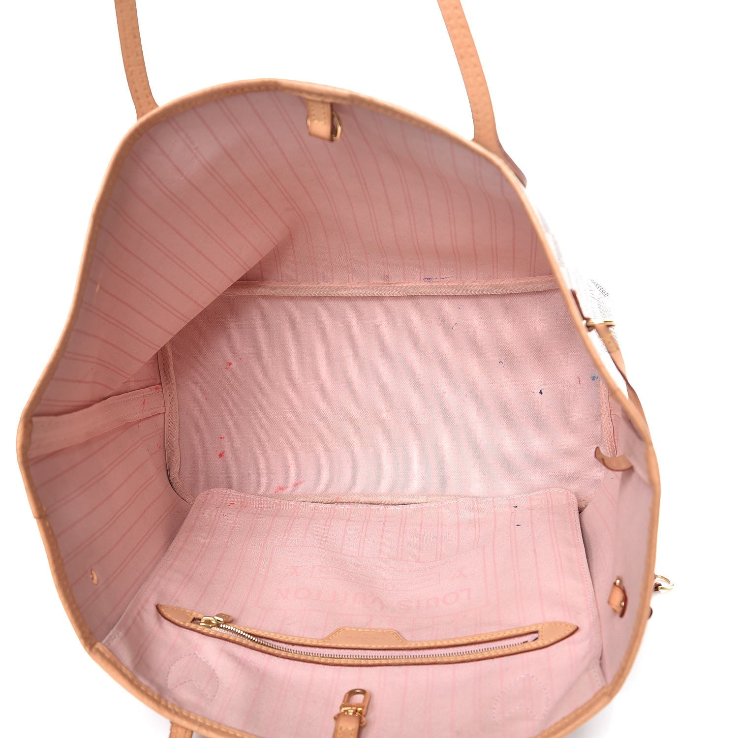 Louis Vuitton Damier Azur Neo Neverfull MM Rose Ballerine 5 of 11