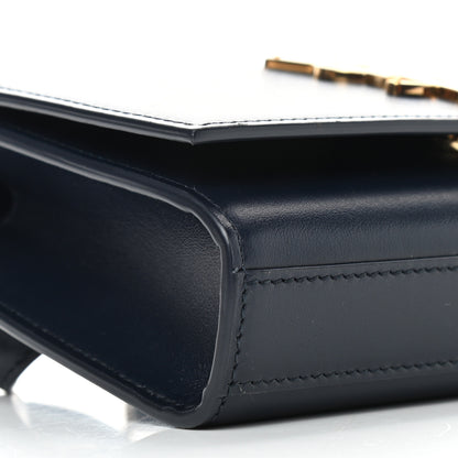 Saint Laurent Smooth Calfskin Monogram Kate Belt Bag Marine 7 of 8