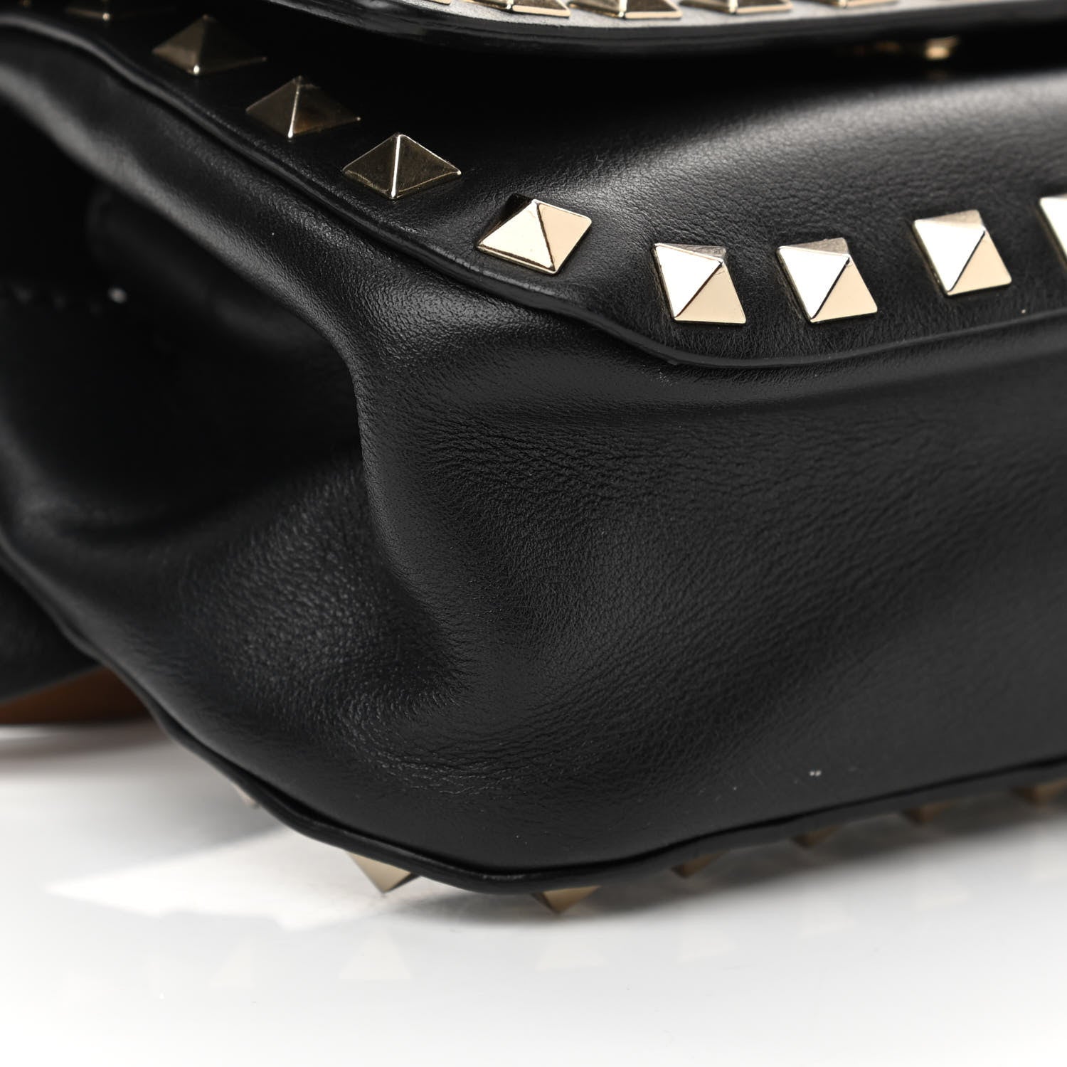 Valentino Garavani Calfskin Rockstud Belt Bag Black 7 of 15