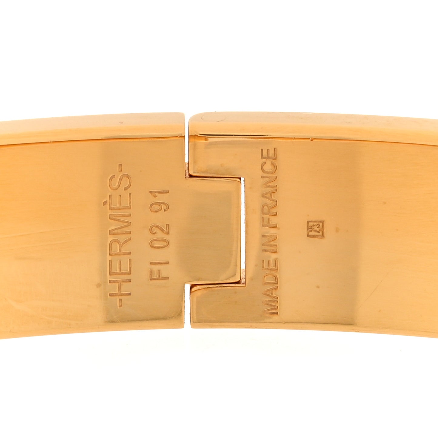 Enamel Narrow Clic Clac H Bracelet PM Black