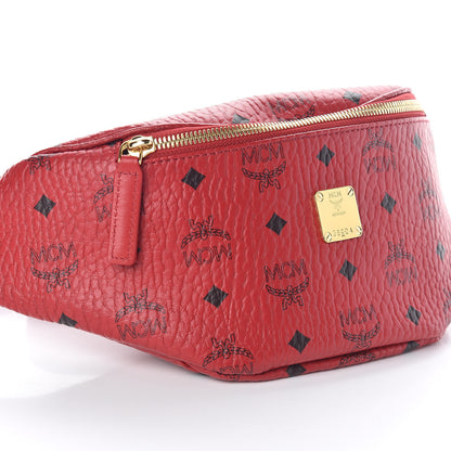 MCM Visetos Stark Belt Bag Red 8 of 9
