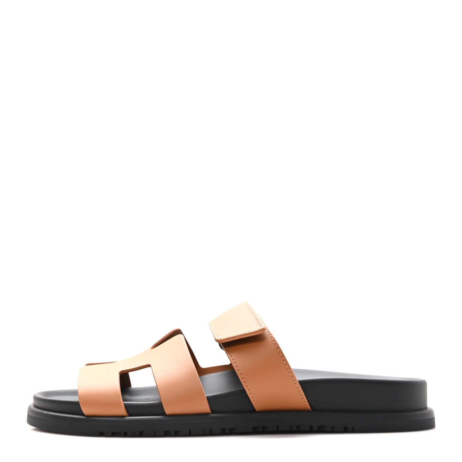 Hermes Calfskin Womens Chypre Sandals 39 Naturel 1 of 10
