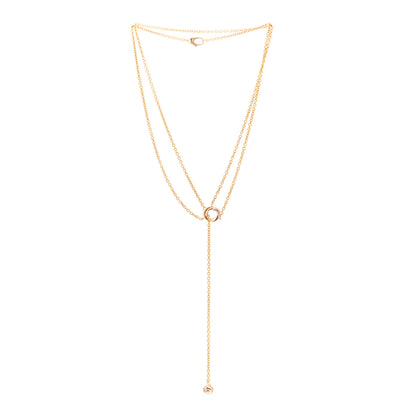 Cartier 18K Pink Yellow White Gold Baby Trinity Pampilles Necklace 3 of 4