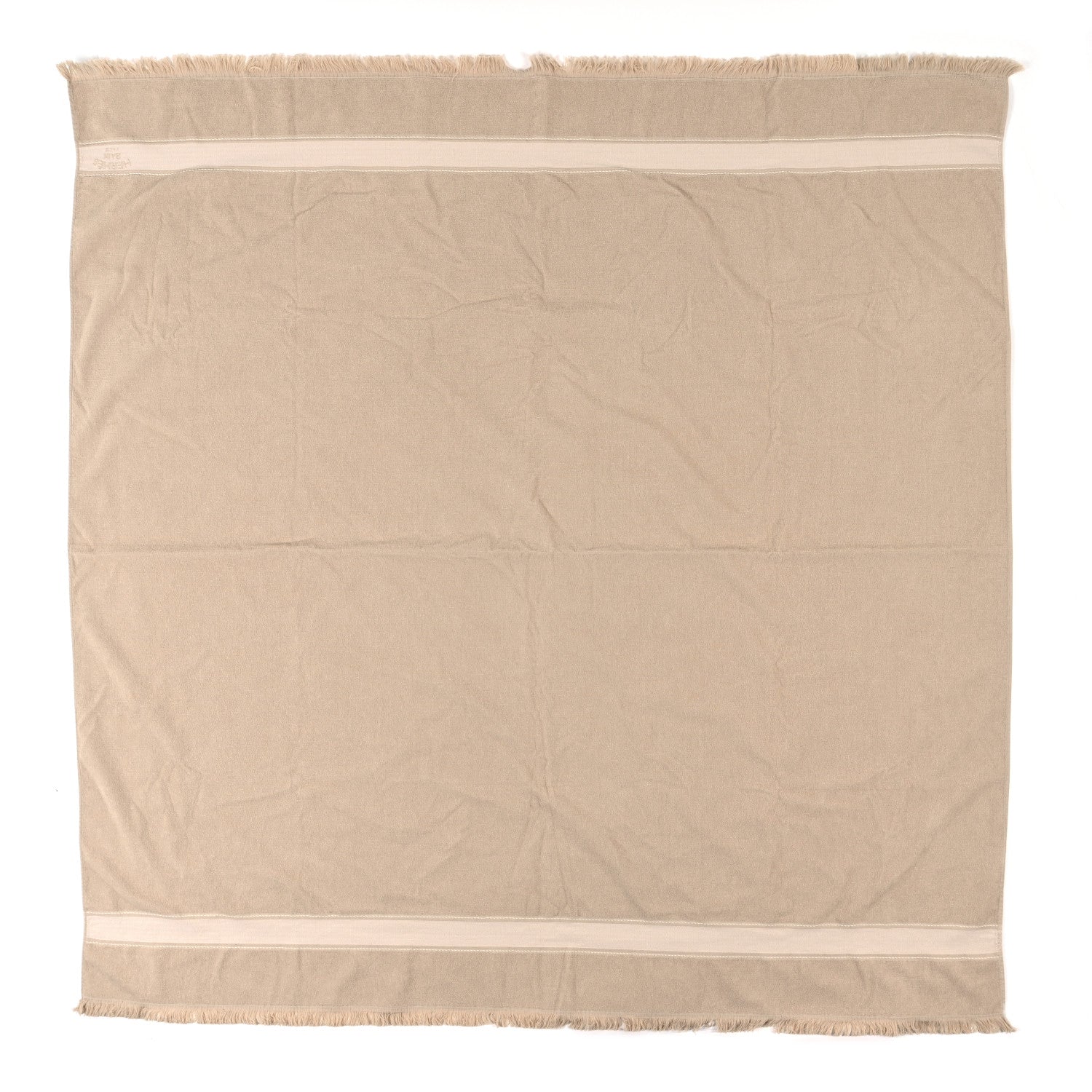Hermes Cotton Terry Cloth Yachting Large Beach Towel Sable 1 of 3