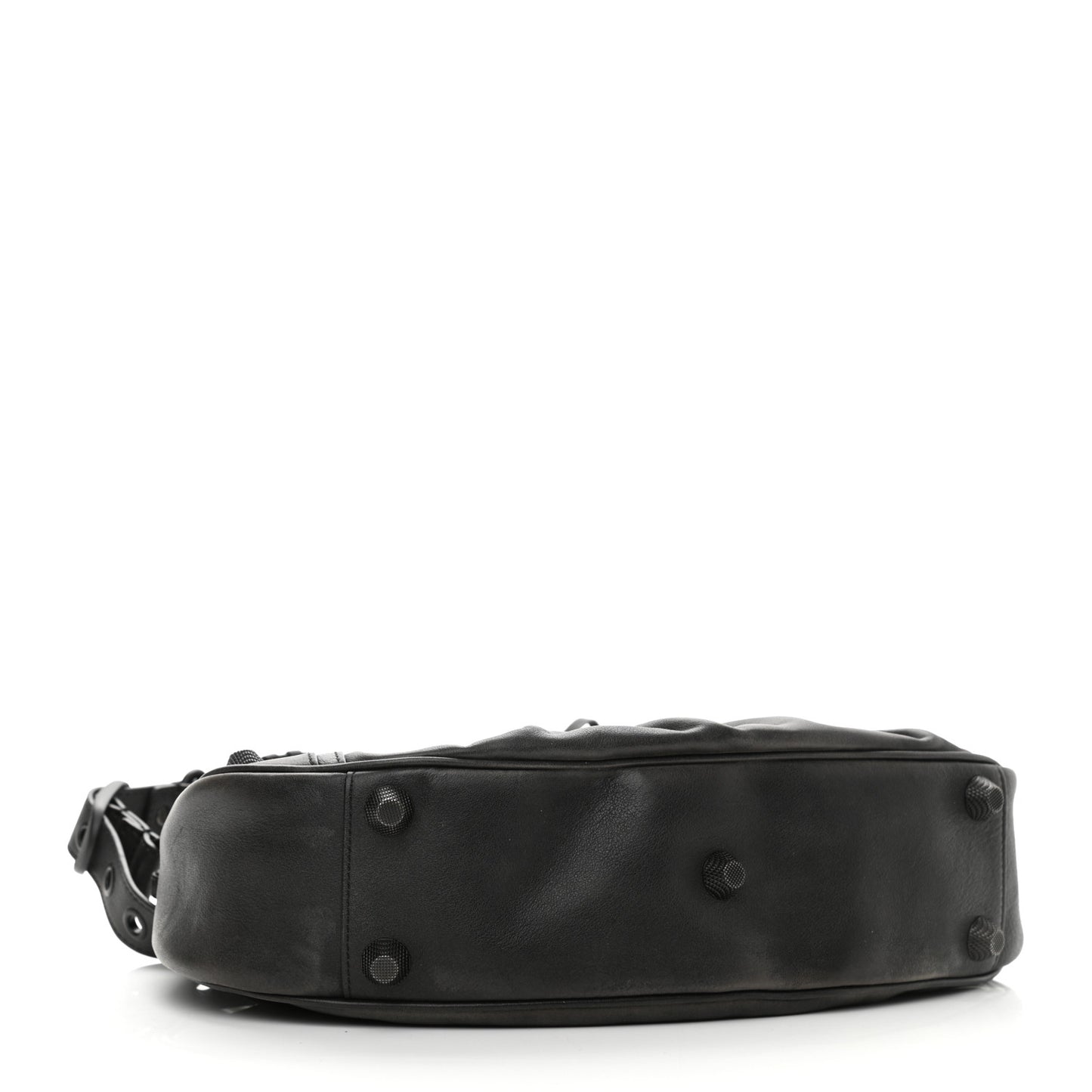 Used Calfskin Small Le Cagole Shoulder Bag Black