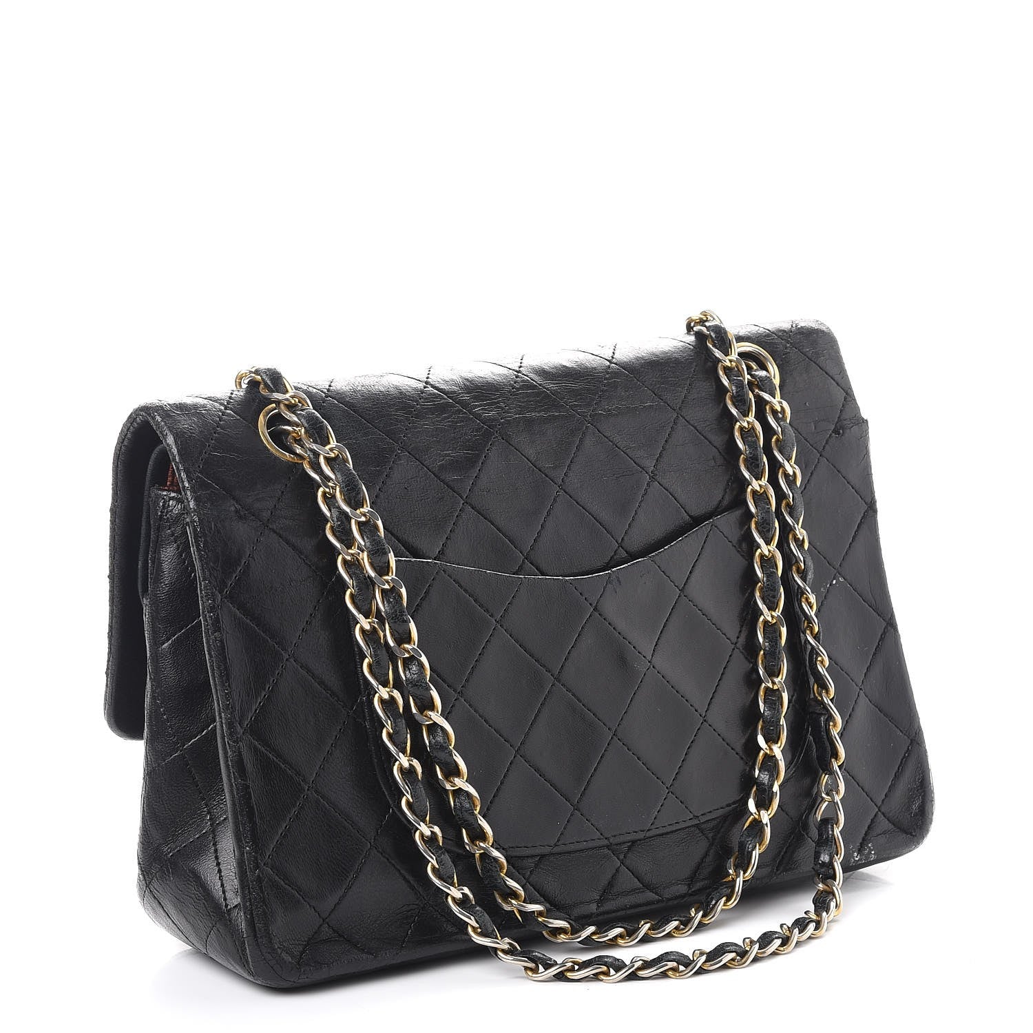 Chanel Lambskin Quilted Medium Double Flap Bag Black 3 of 11