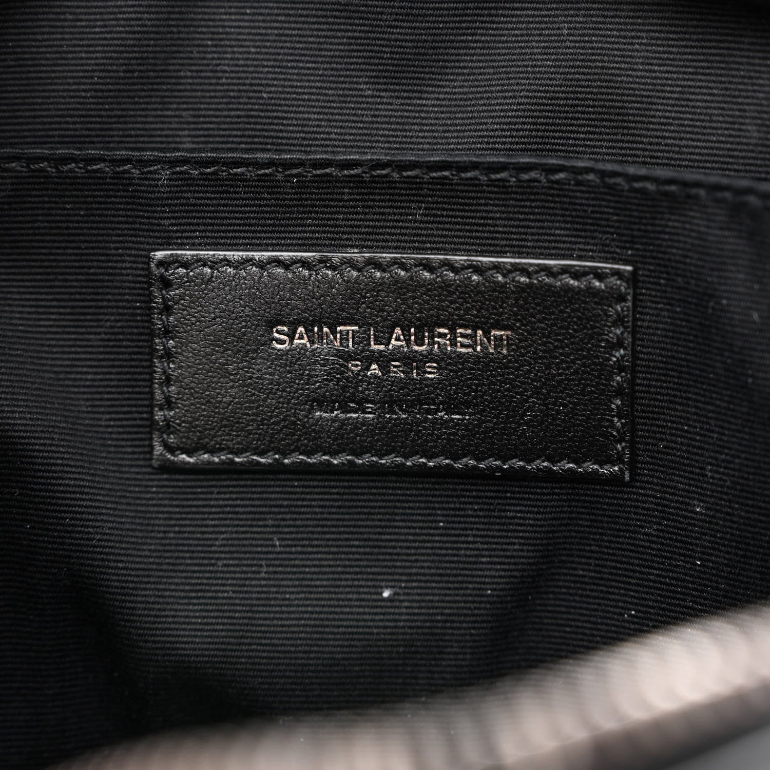 Saint Laurent Calfskin Matelasse Monogram Lou Camera Bag Black 6 of 10