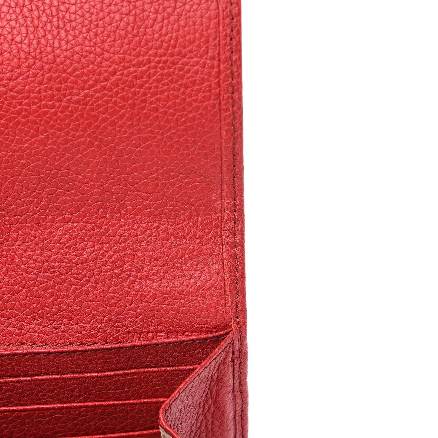 Grained Calfskin Paraty Continental Wallet Red