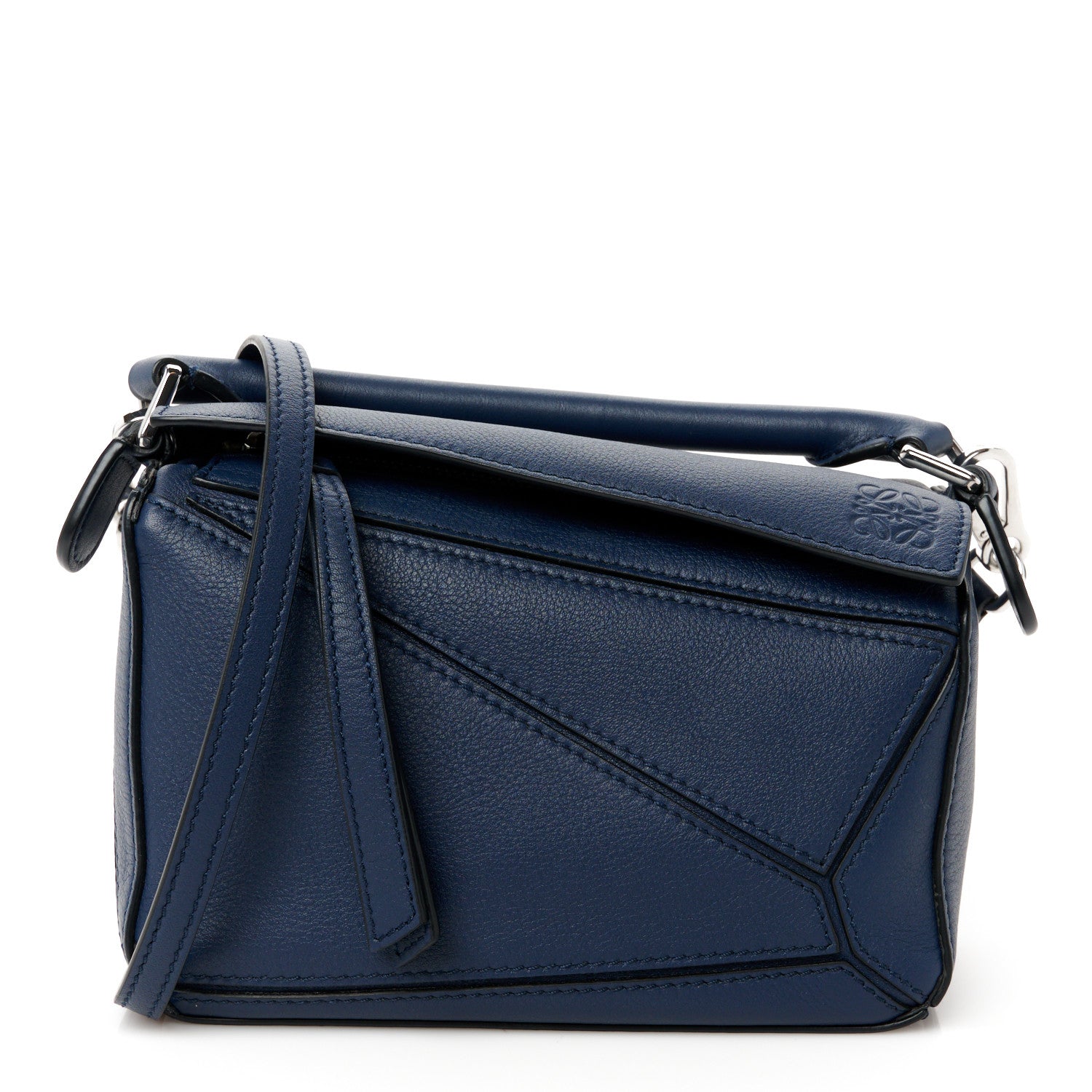 Loewe Calfskin Mini Puzzle Bag Blue 1 of 11