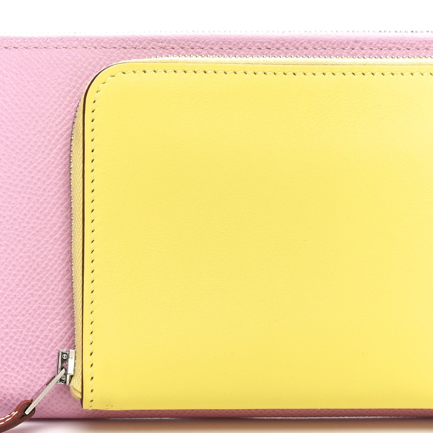 Hermes Epsom Swift Nouveau To Go Wallet Mauve Sylvestre Lime Cuivre Caban 8 of 10