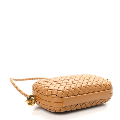 Bottega Veneta Calfskin Intrecciato Knot On Strap Camel 3 of 8