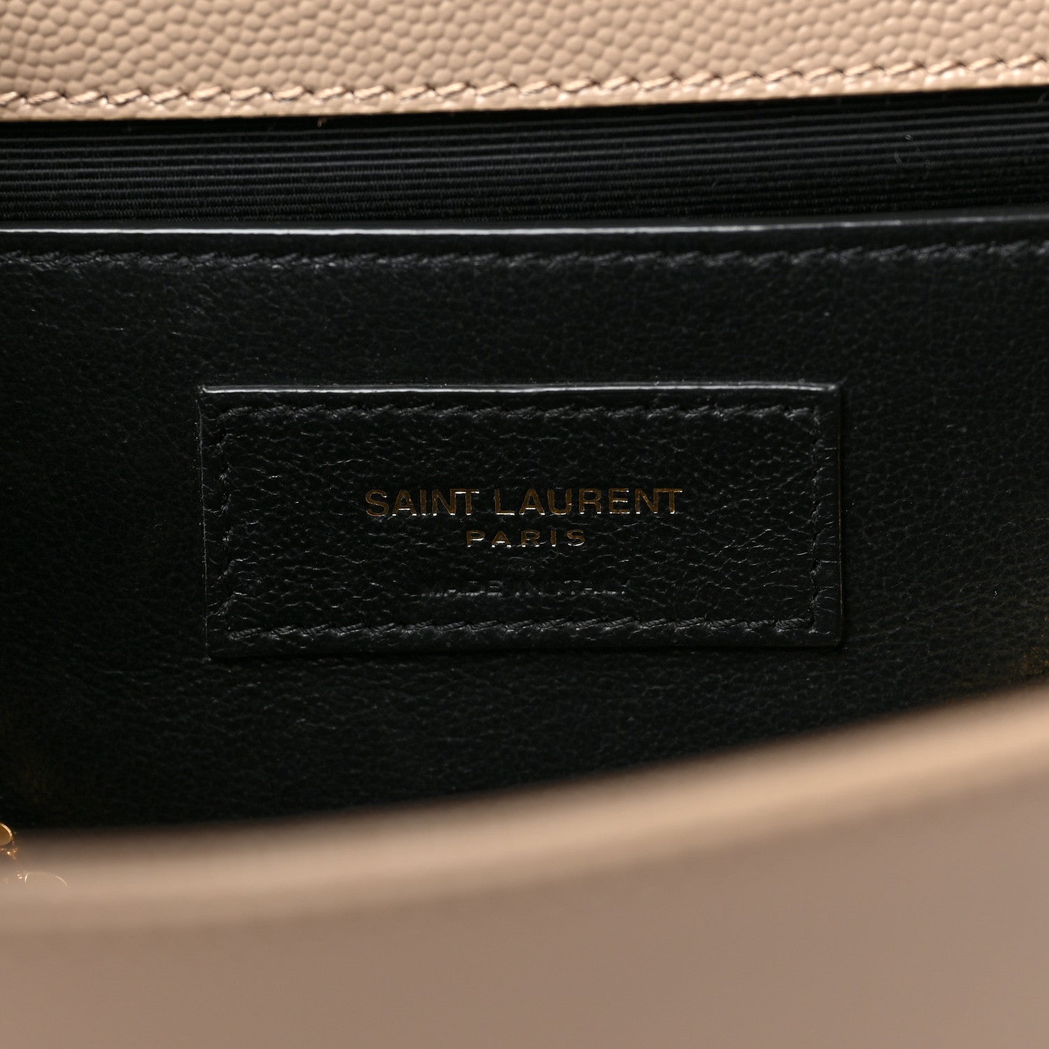 Saint Laurent Grain De Poudre Medium Monogram Kate Satchel Dark Beige 6 of 10