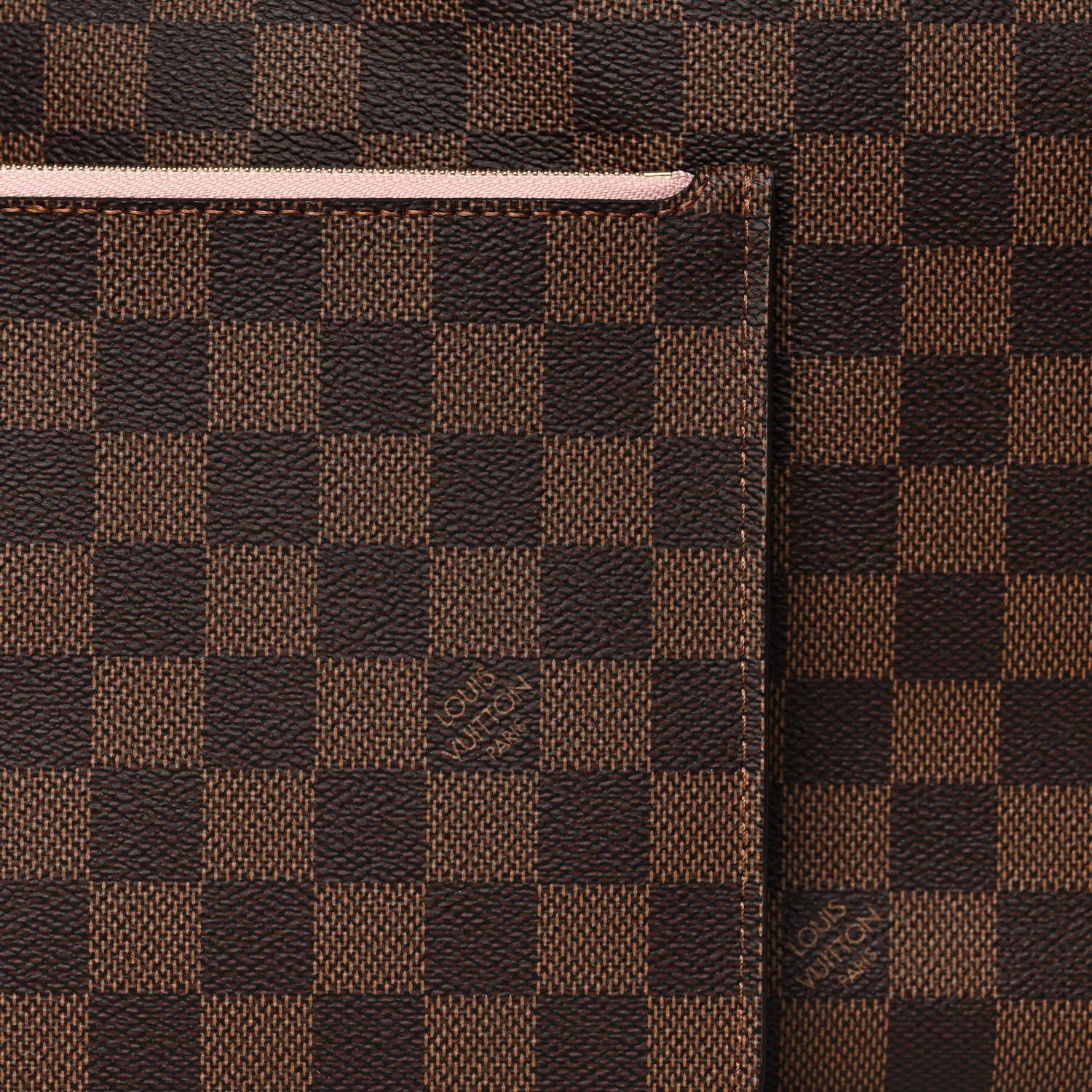 Louis Vuitton Damier Ebene Neo Neverfull MM Rose Ballerine 14 of 15