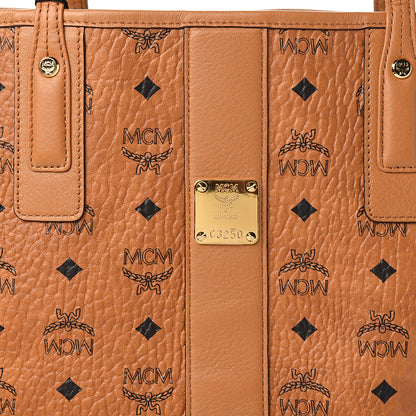 MCM Visetos Medium Liz Reversible Shopper Tote Cognac 11 of 11