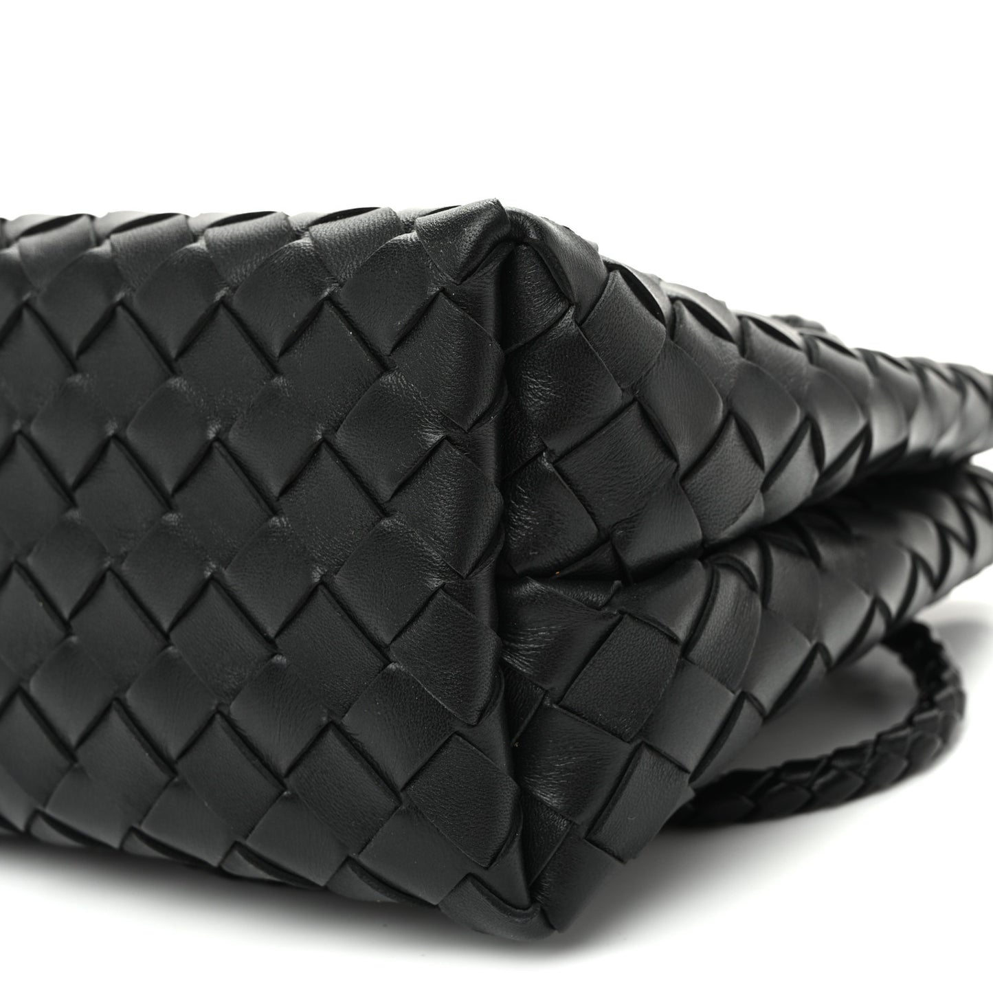Nappa Intrecciato Small Andiamo Shoulder Bag Black