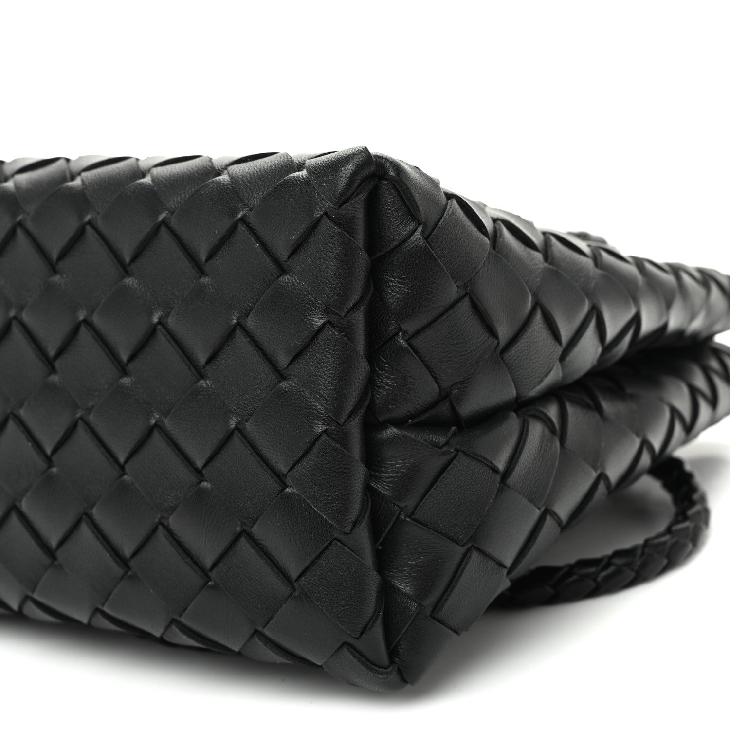 Bottega Veneta Nappa Intrecciato Small Andiamo Shoulder Bag Black 9 of 9