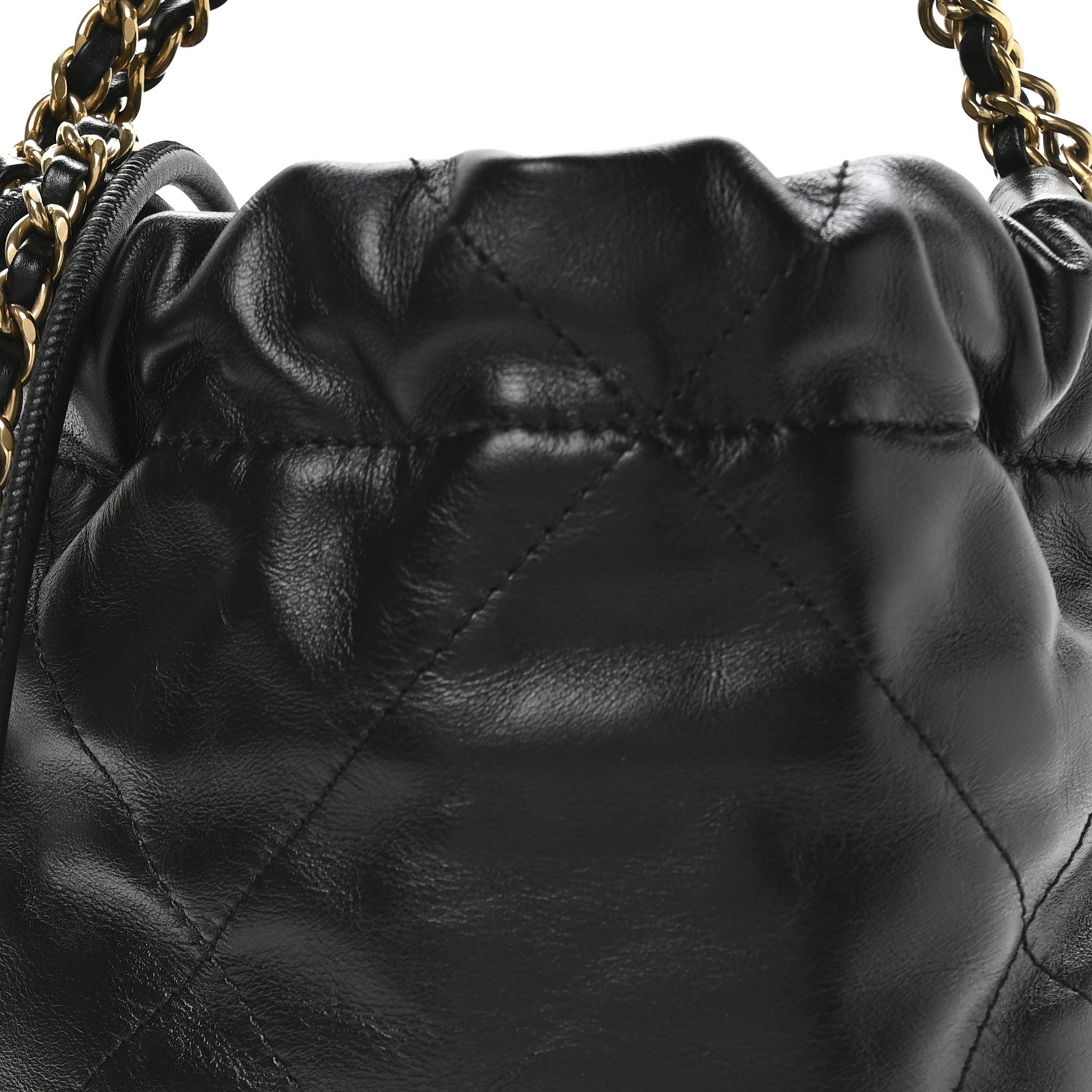 Chanel Shiny Calfskin Quilted Mini Chanel 22 Black 9 of 11