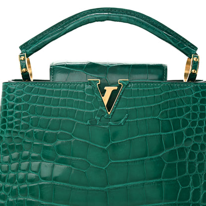 Louis Vuitton Alligator Capucines BB Emeraude 8 of 10