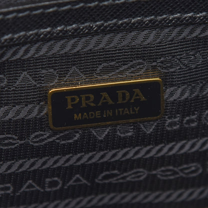 Prada Saffiano Lux Micro Galleria Shoulder Bag Black 6 of 9
