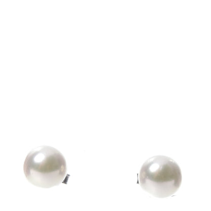 Mikimoto 18K White Gold 6-6.5mm Akoya Pearl Stud Earrings 1 of 5