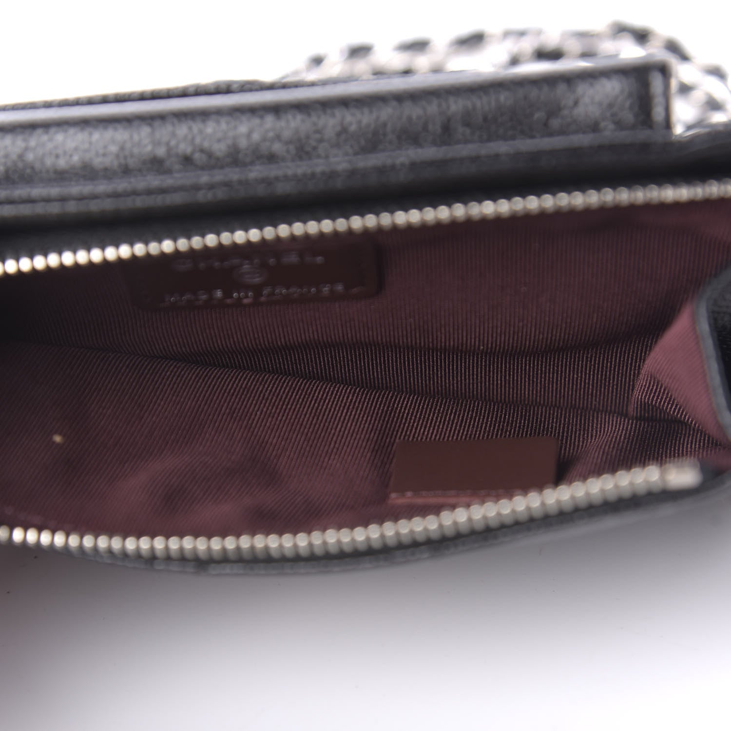 Chanel Caviar Quilted Zip Phone Case Black 9 of 13