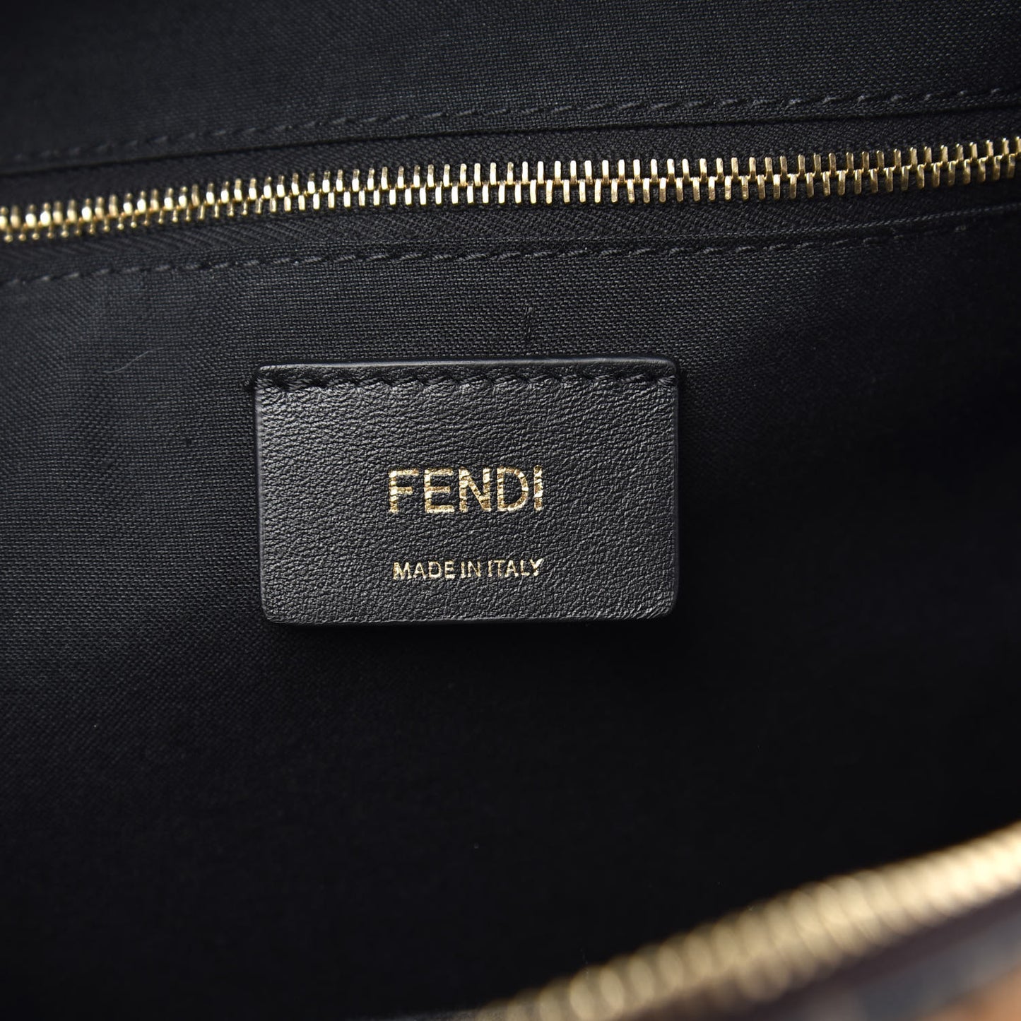 Shearling Macro FF 1974 Mini Backpack Tobacco Black
