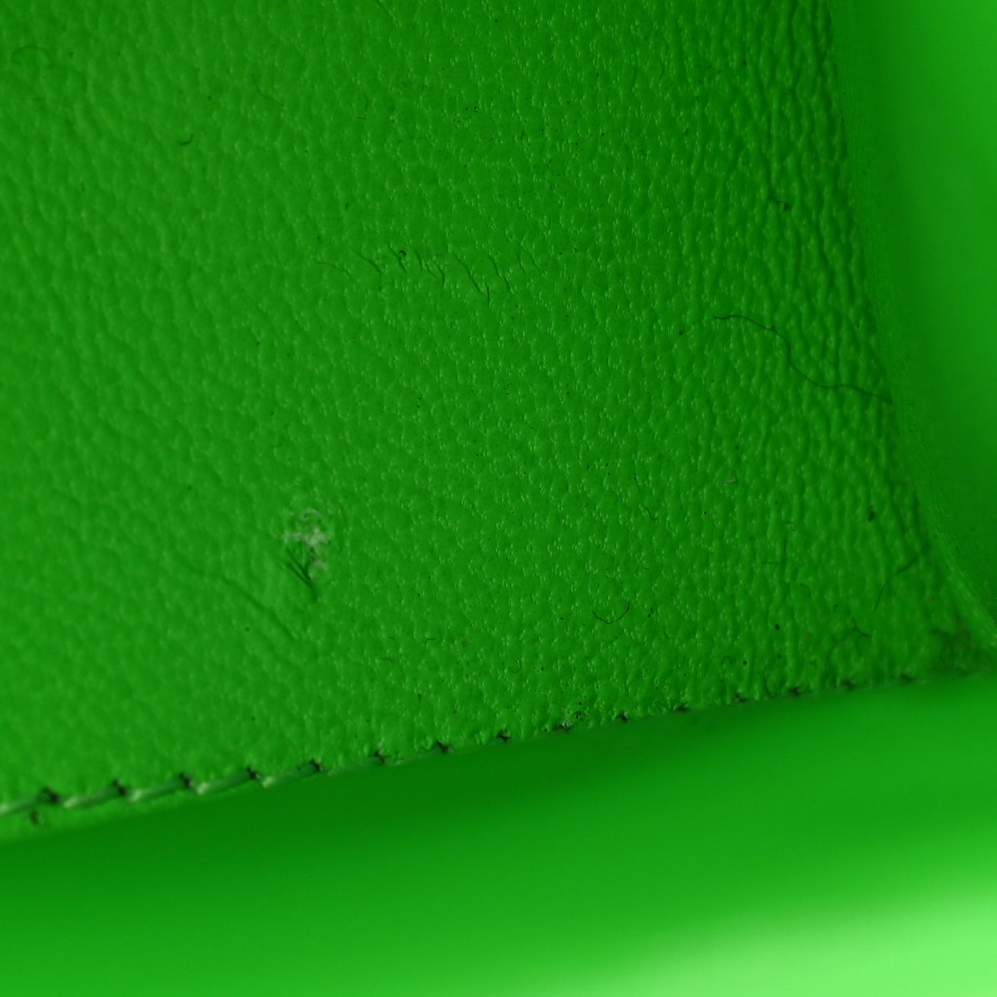 Shiny Calfskin Crocodile Embossed Hourglass Top Handle Bag XS Fluo Green