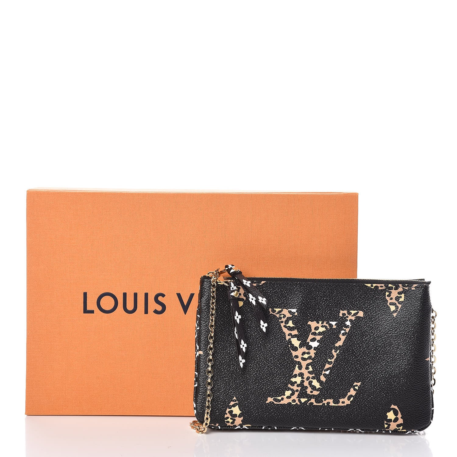 Louis Vuitton Monogram Giant Jungle Pochette Double Zip Black 8 of 8