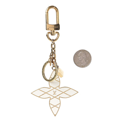 Louis Vuitton Malletage Flowers Bag Charm Key Holder 2 of 3