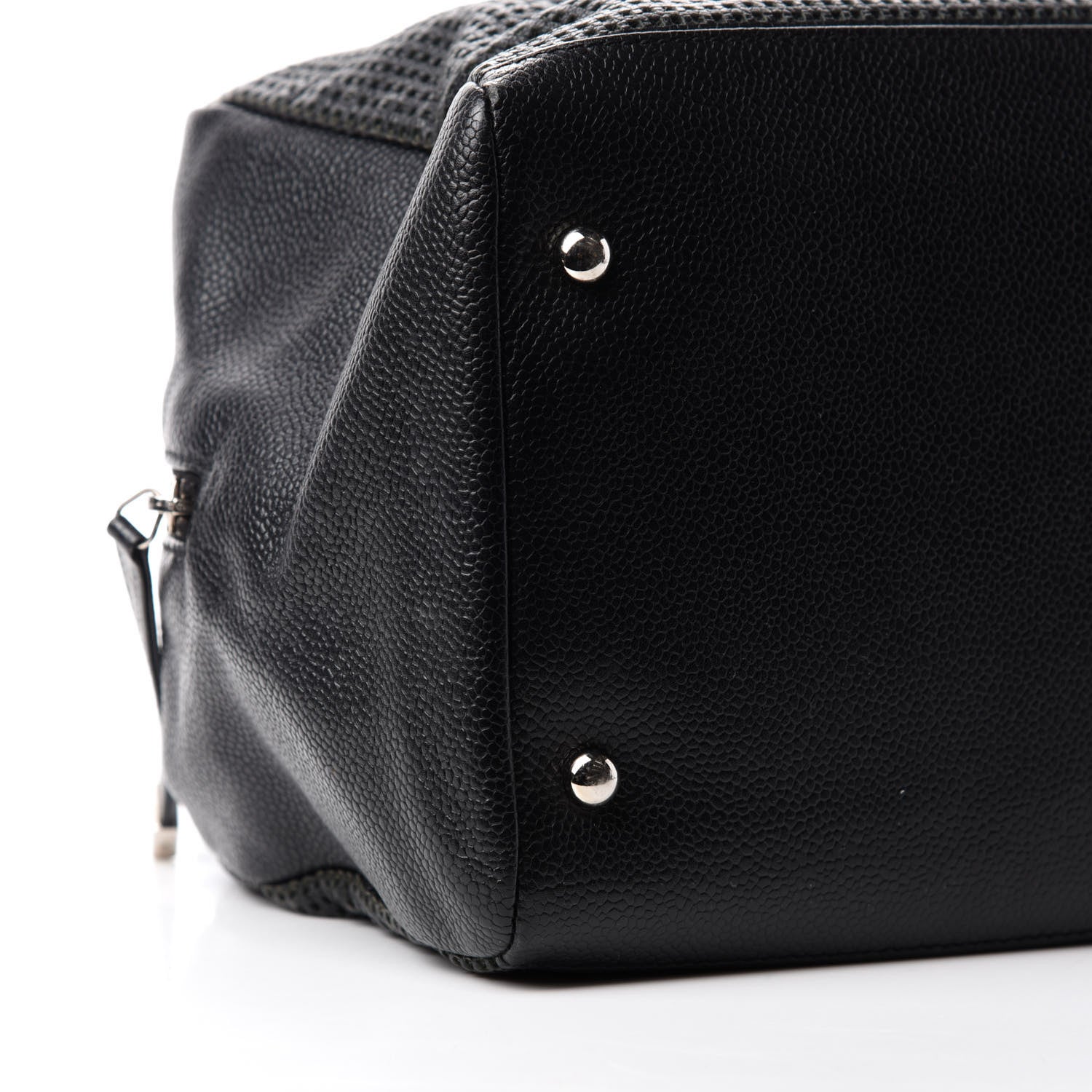 Chanel Caviar Perforated Bowler Black 6 of 10