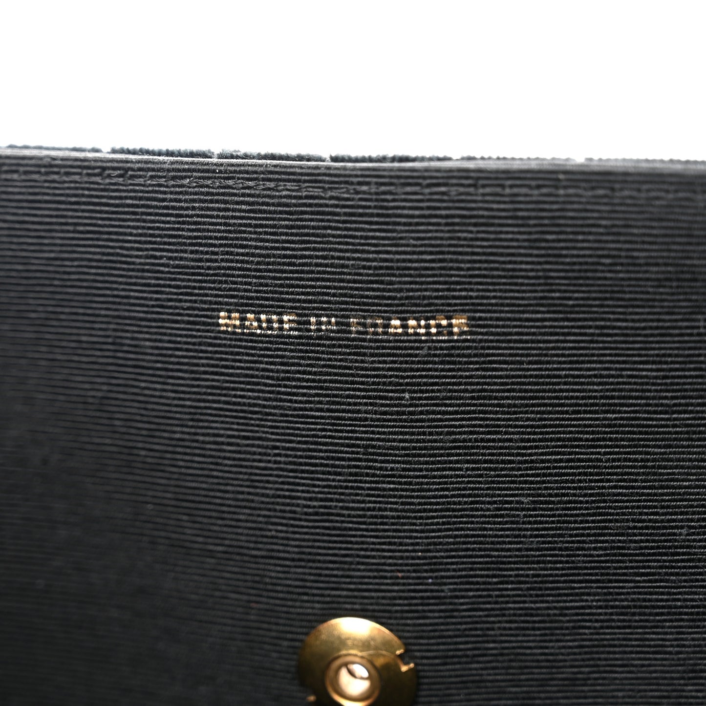 Velvet Vertical Horizontal Quilt Single Flap Black