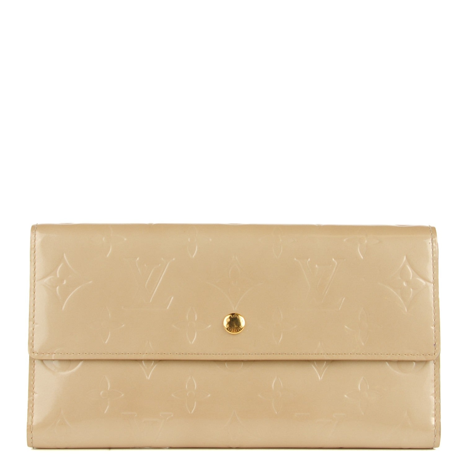 Louis Vuitton Vernis Porte Tresor International Wallet Beige 1 of 7
