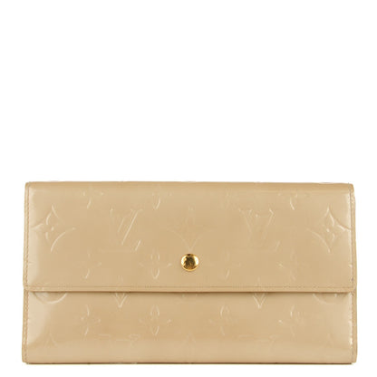 Louis Vuitton Vernis Porte Tresor International Wallet Beige 1 of 7
