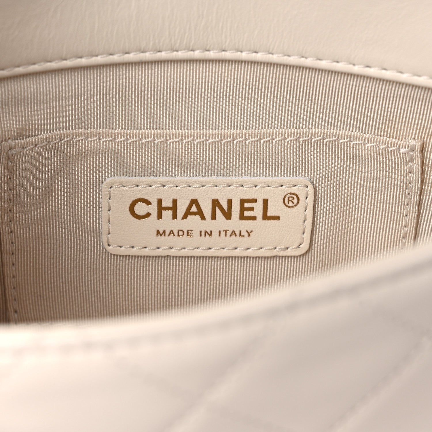 Chanel Calfskin Quilted Mini Crystal Pearls Rectangular Flap White 5 of 8