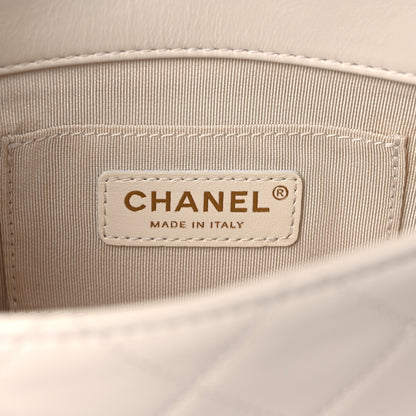 Chanel Calfskin Quilted Mini Crystal Pearls Rectangular Flap White 5 of 8