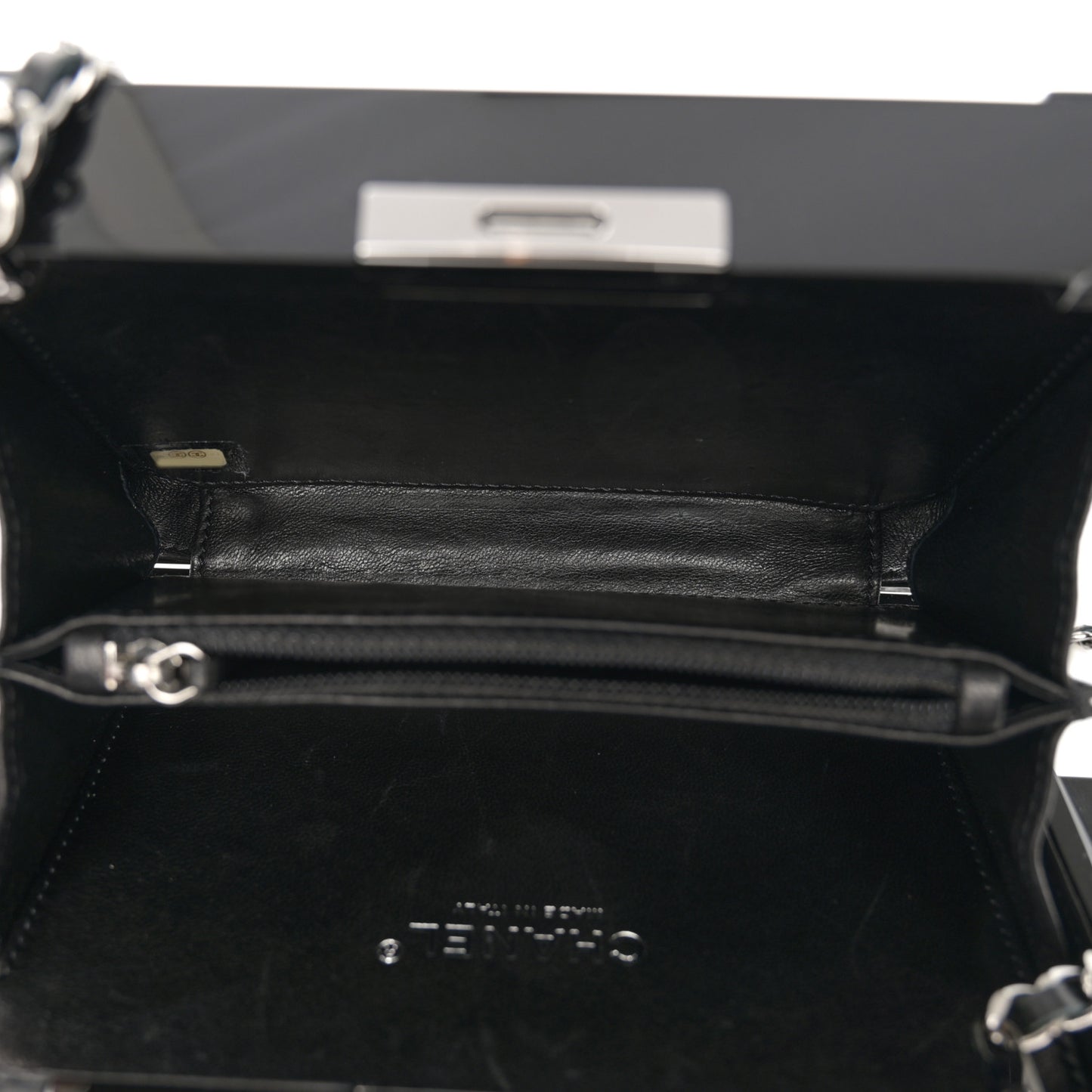 Plexiglass Crystal Lego Clutch Black
