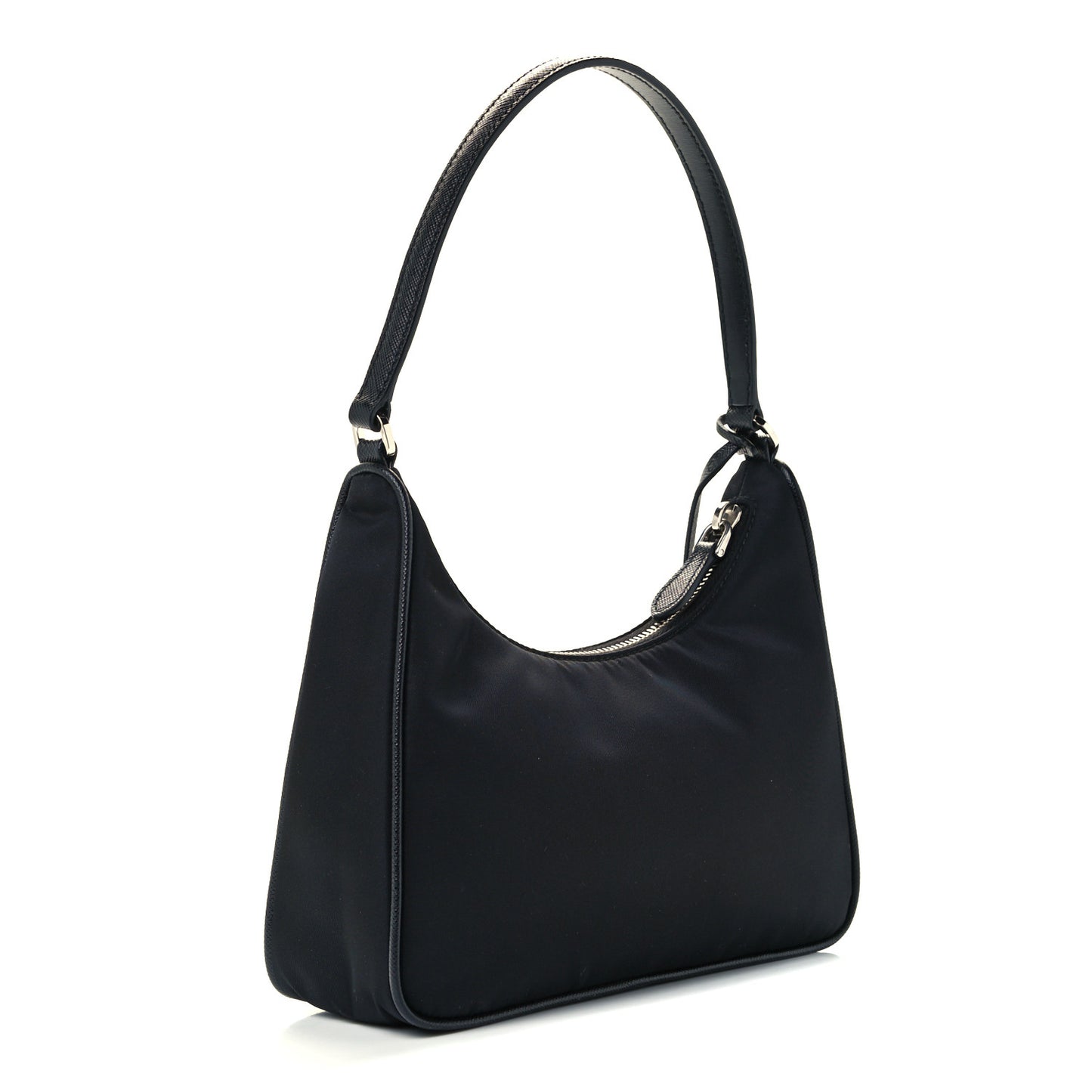 Tessuto Nylon Saffiano Mini Re-Edition 2005 Bag Black