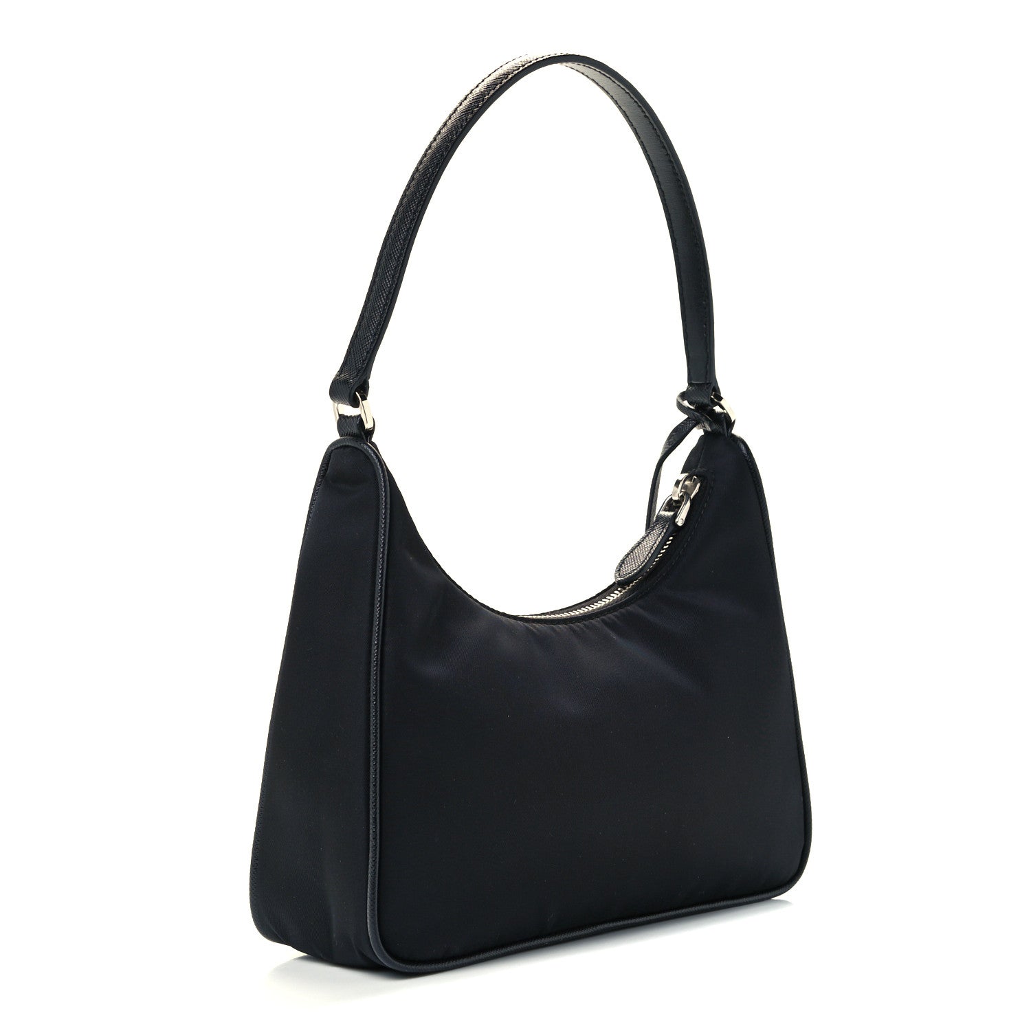 Prada Tessuto Nylon Saffiano Mini Re-Edition 2005 Bag Black 3 of 11