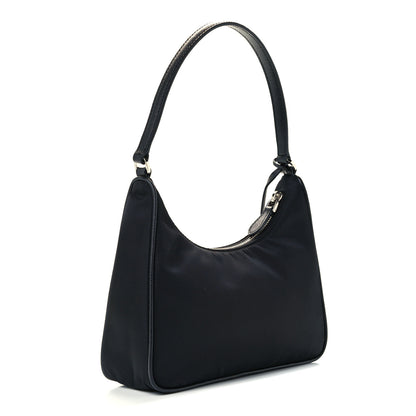 Prada Tessuto Nylon Saffiano Mini Re-Edition 2005 Bag Black 3 of 11