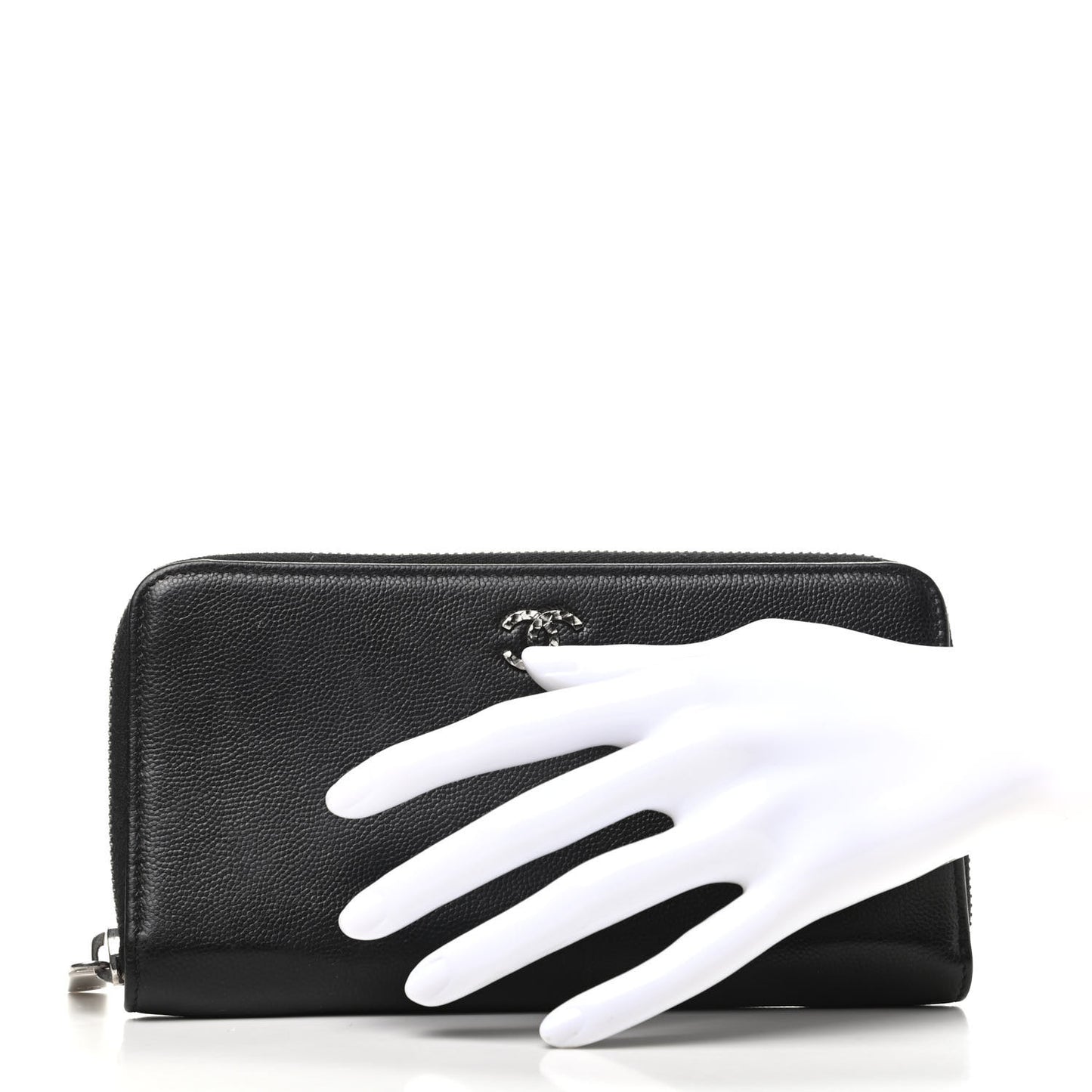 Caviar Sevruga Zip Around Wallet Black